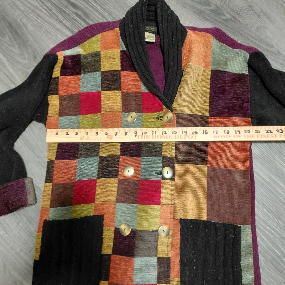 Susan Bristol Ltd. Multicolor Patchwork Cardigan - image 9